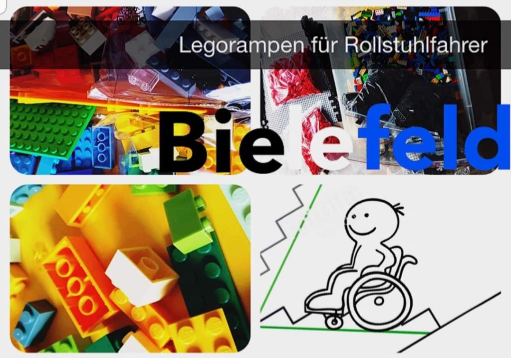 LEGO-Rampen machen Bielefeld bunter und barrierefreier.