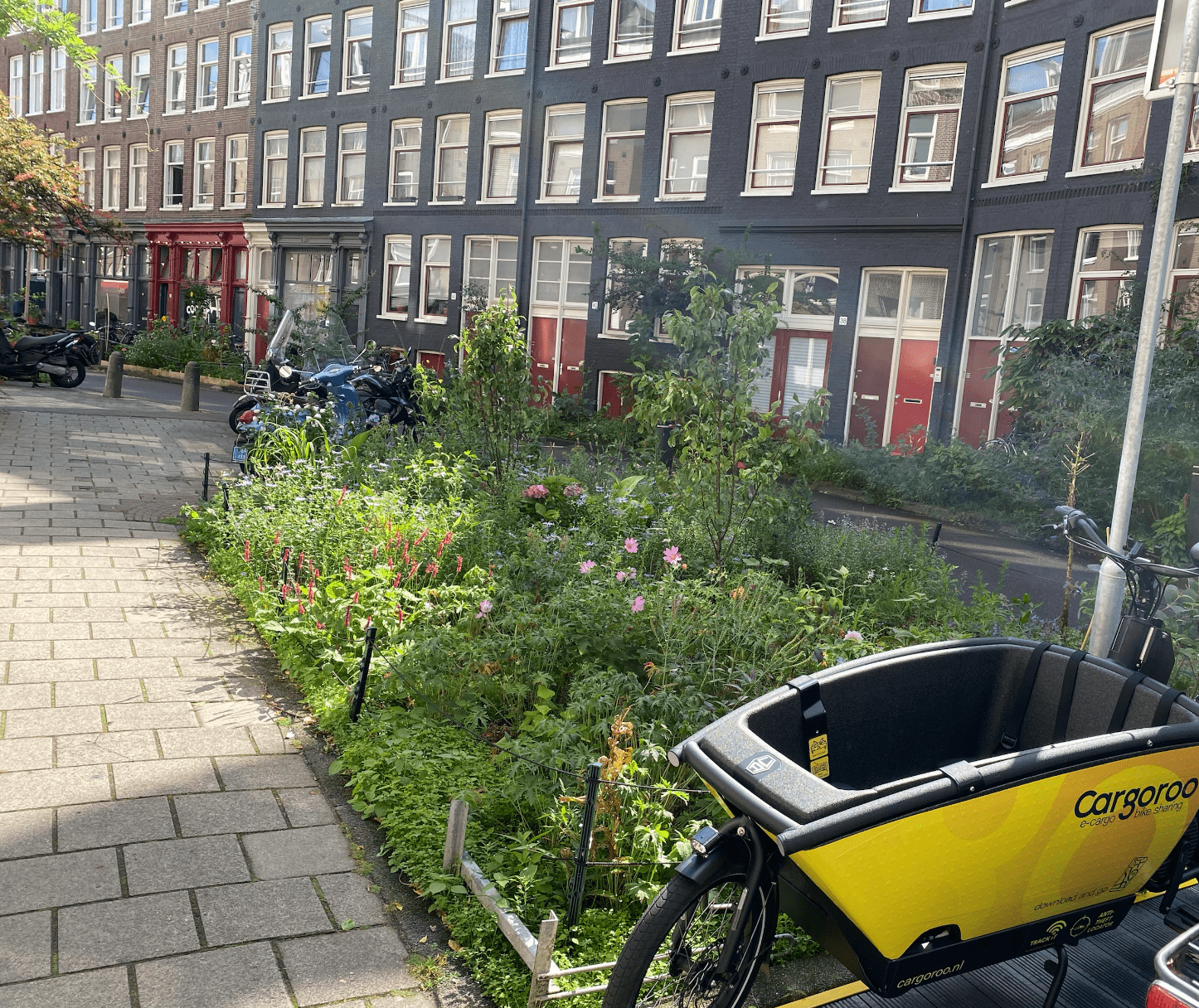 Parkplatz nach Umwidmung in Amsterdam