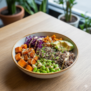 Eine Bowl mit verschiedenen Gemüsesorten.