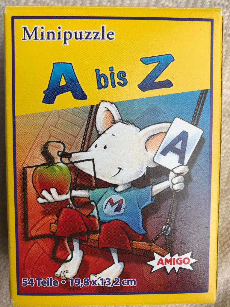 54 Puzzle-Teile Minipuzzle A bis Z