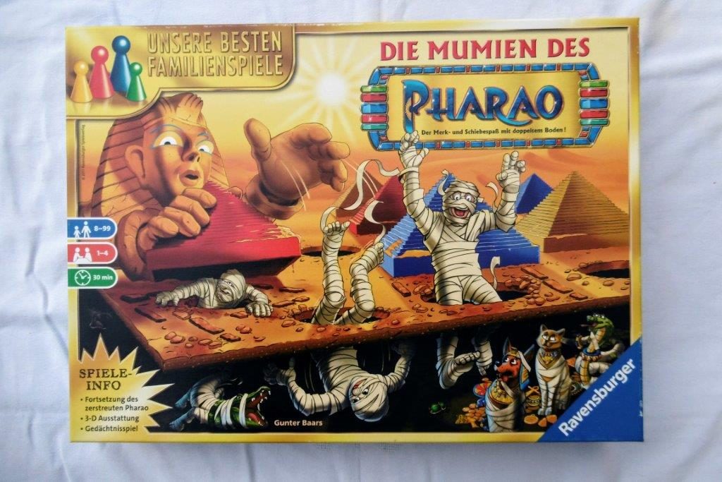 Der Spielekarton von Die Mumien des Pharao