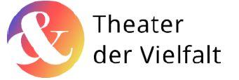 Logo vom Theater der Vielfalt. Ein farbiger, bunter Kreis mit Farbverlauf trägt ein & Zeichen in weißer Farbe.