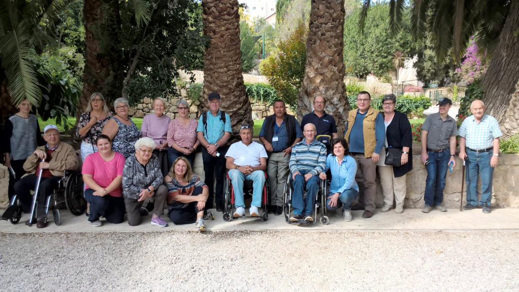 Gruppenbild der Reisegruppe mit der Jürgen Grün nach Israel gefahren ist.