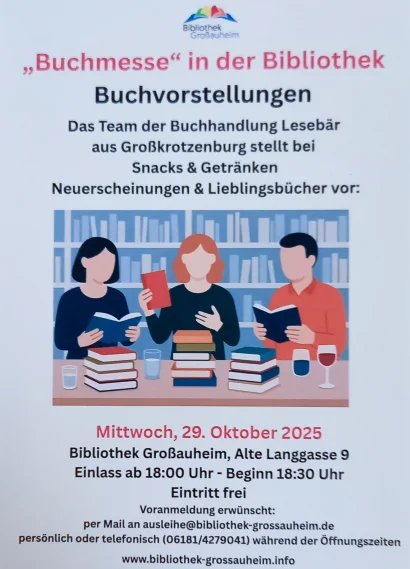 Literaturabend in der Bibliothek Großauheim