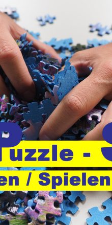 Puzzle- und Spiele-Auswahl unserer Spenden-Aktion